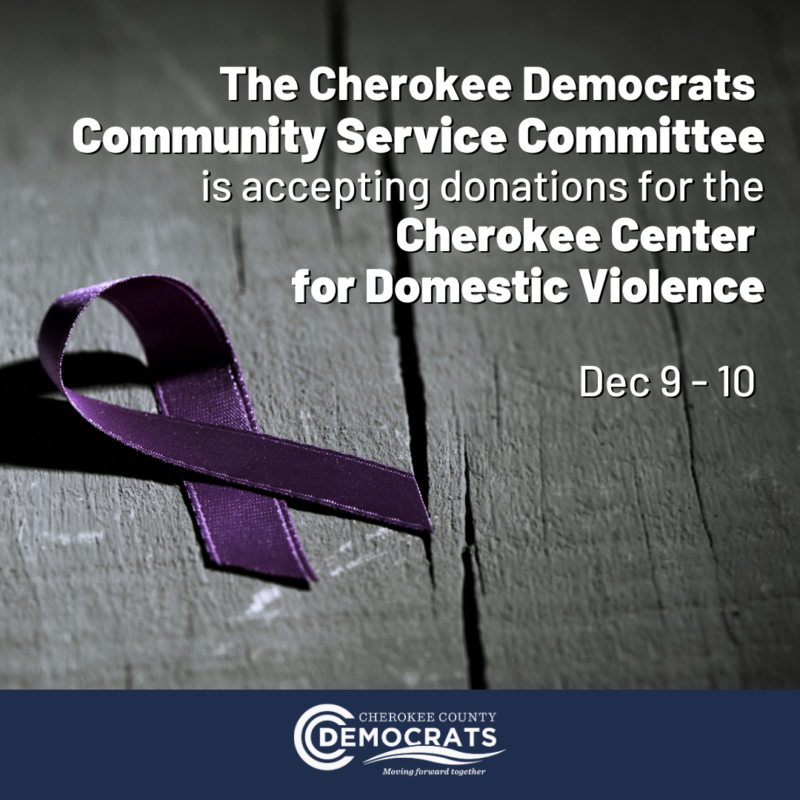 Donations for Cherokee Center for Domestic Violence